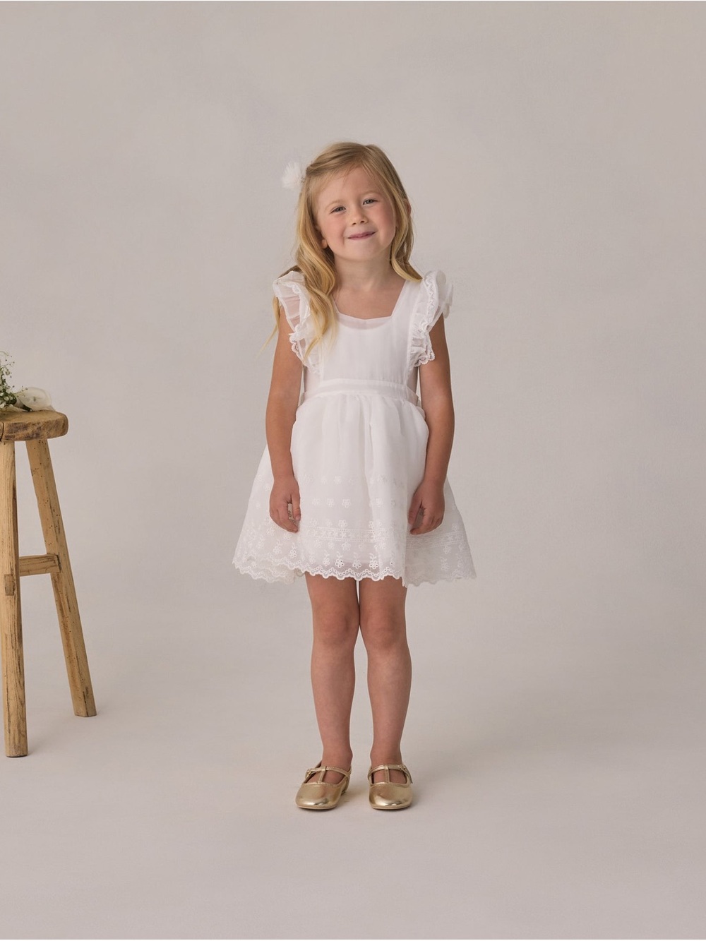 NWT* Rylee + Cru NORALEE
PROVENCE DRESS WHITE - 4Y
